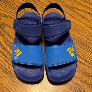 Adidas Kids Sandals in Blue and Yellow